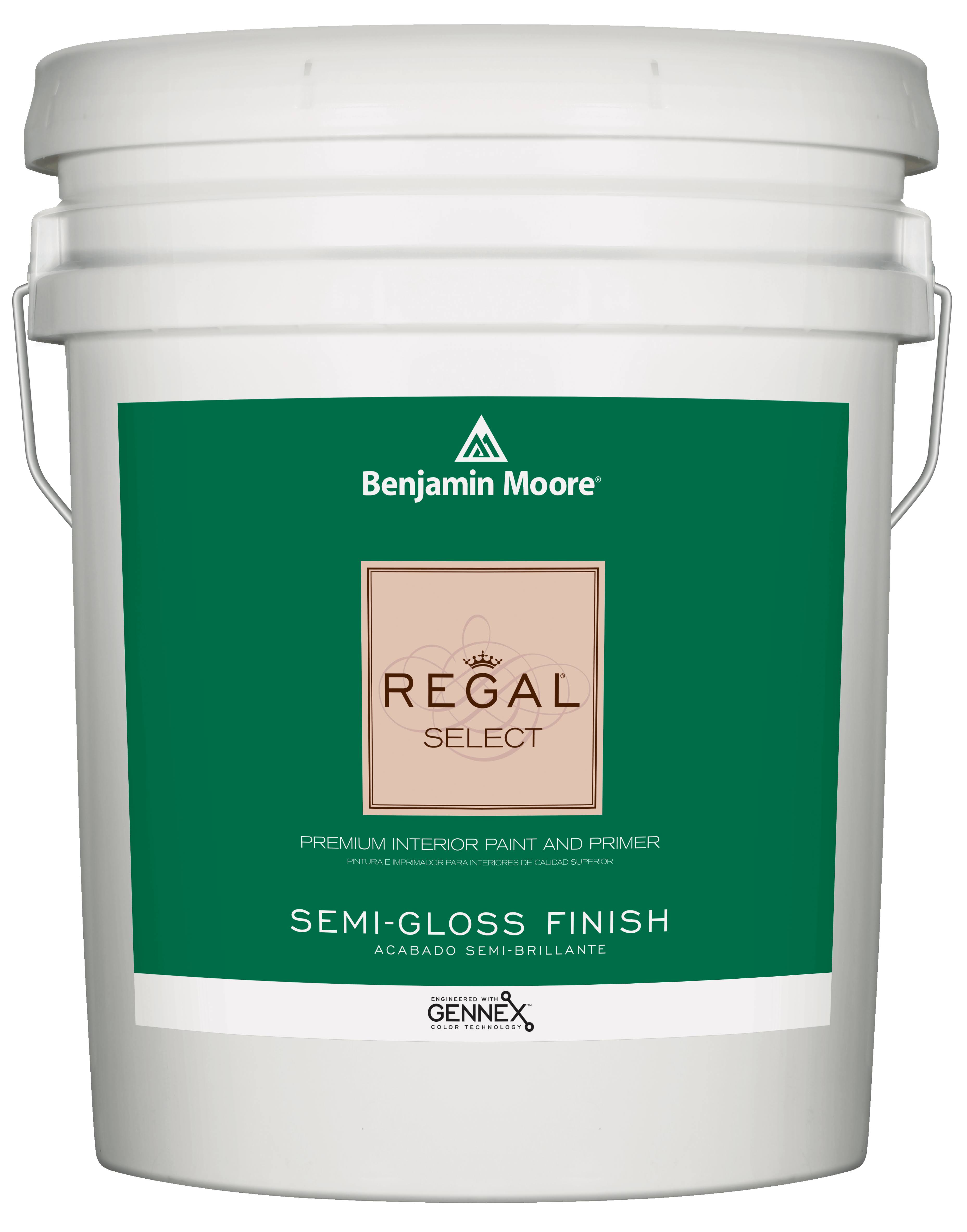 Semi-Gloss Interior Paint 5 Gallon White T85522
