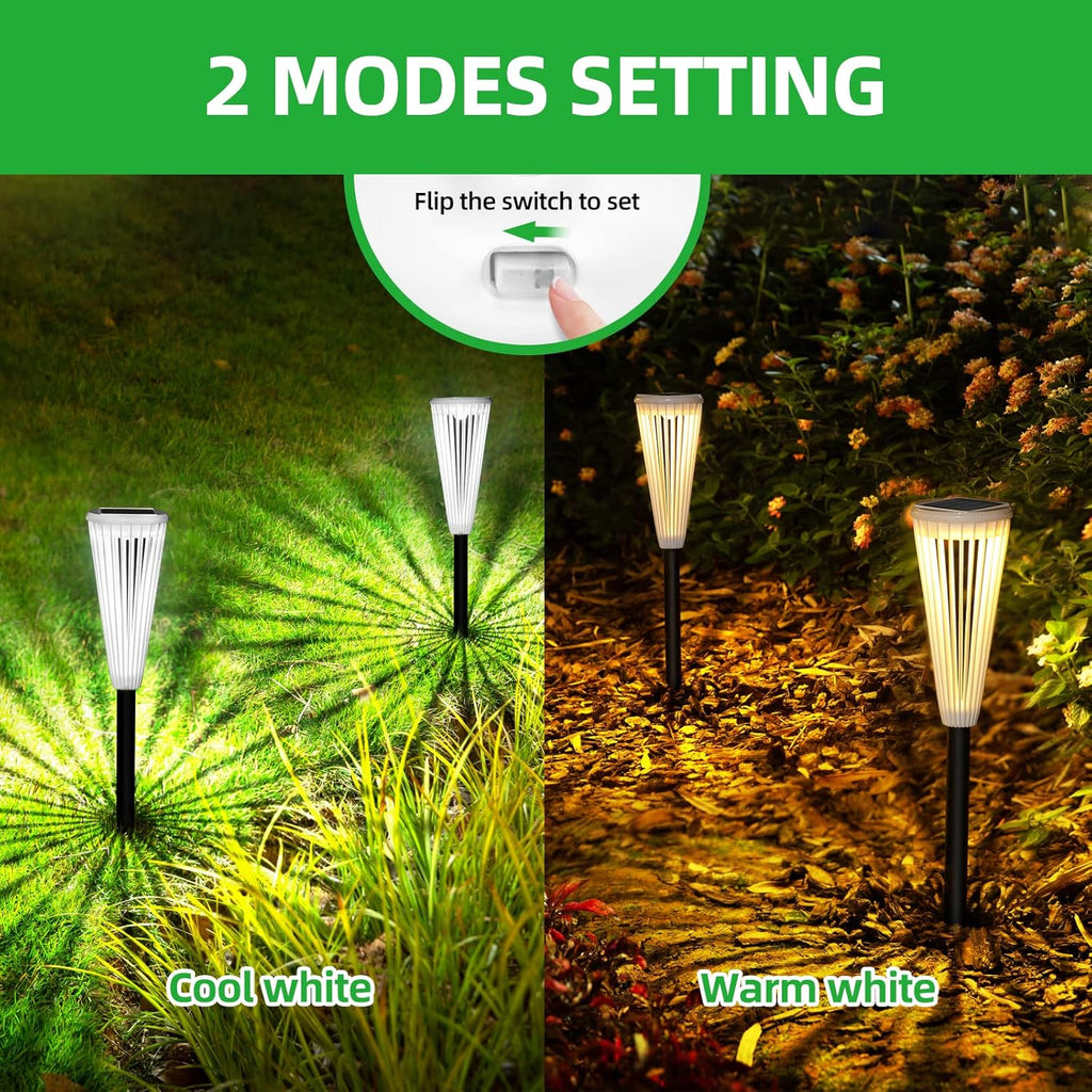 6 Pack Solar Powered Pathway Lights J519