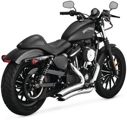 Silver 2-into-2 Exhaust for Harley Davidson XL Sportster E872609