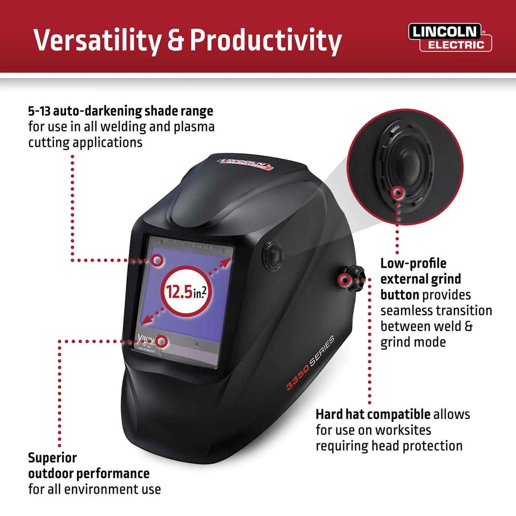 Auto Darkening Welding Helmet with 4C Lens Technology V41956
