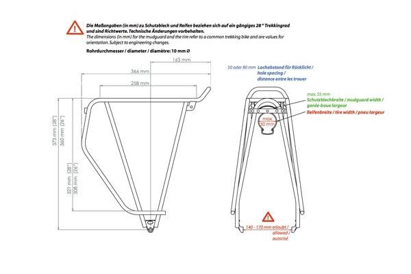 Black Rear Rack J505