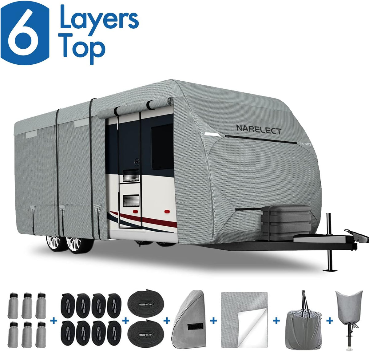 Travel Trailer RV Cover with Tongue Jack Cover J5792