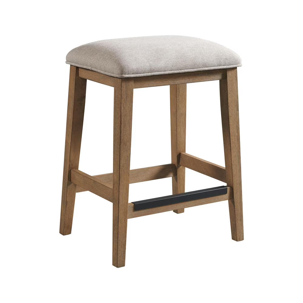Oak Backless Stool, Set of 2 D9349