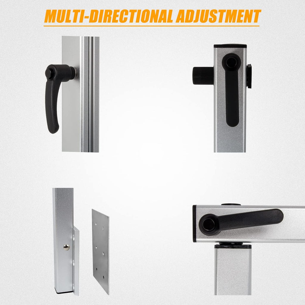 Height Adjust 360 Degree Rotation Removable RV Table Leg Bracket W9506
