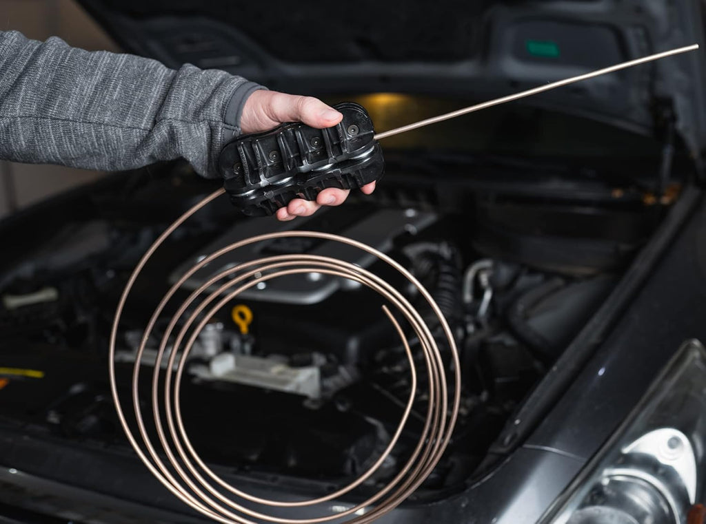 Handheld Tubing Straightener 1/4 Inch Tube Straightening Tool for Brake and Fuel Line, Copper, Stainless Steel, Steel, Aluminum Tubing, Pack of 2 G175