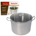 Polished Stainless Steel Stock Pot 20 Quart Y74451