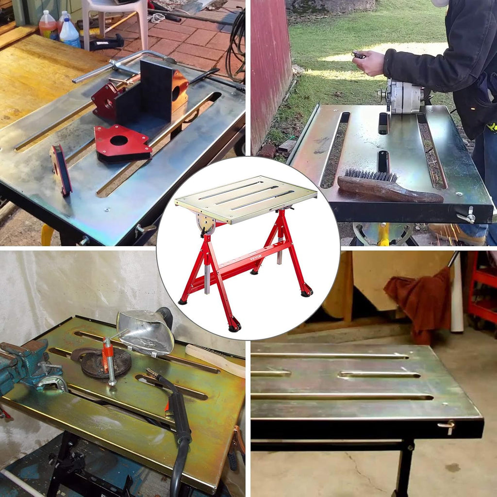 36'' x 20'' Steel Welding Table with Casters L25691