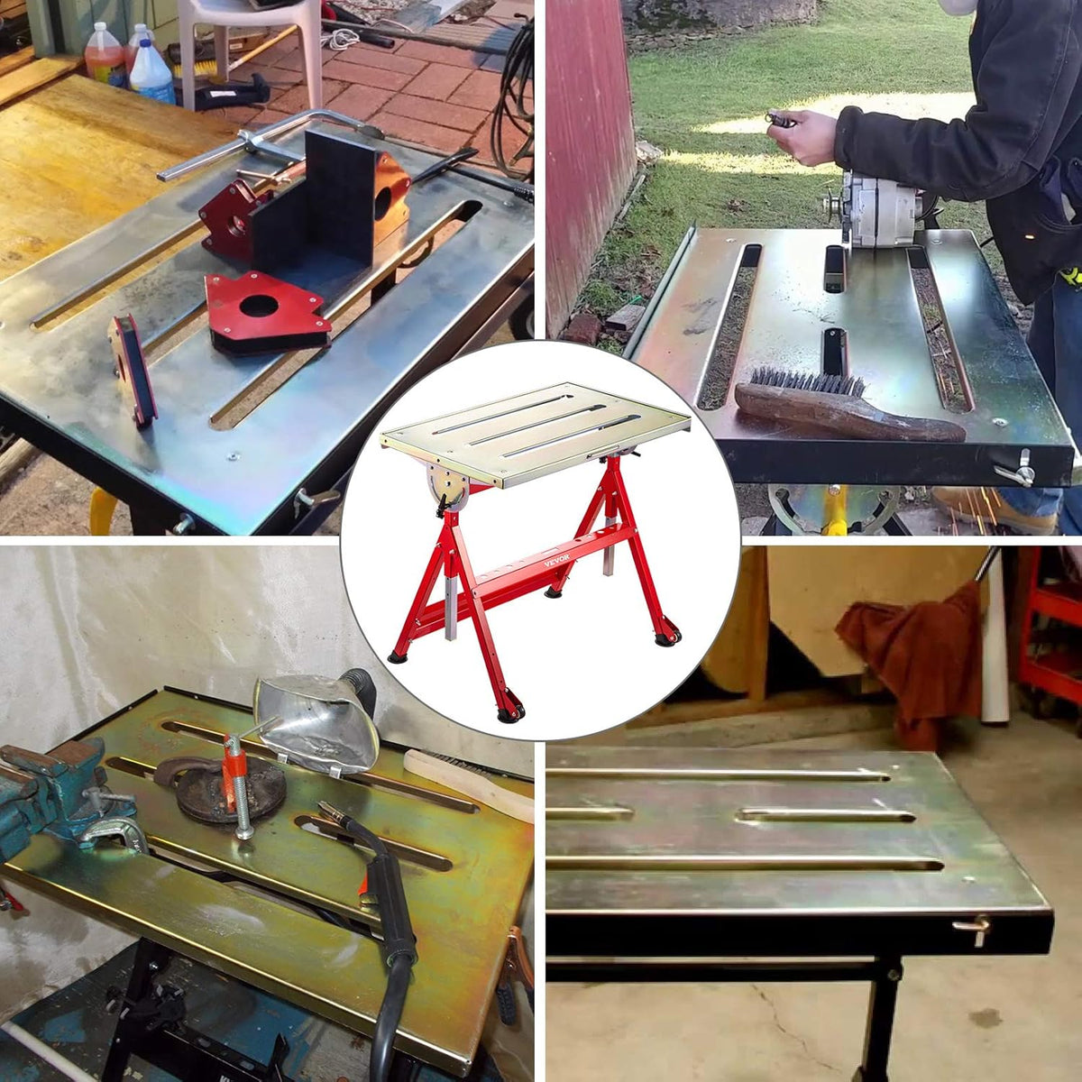 36'' x 20'' Steel Welding Table with Casters L25691