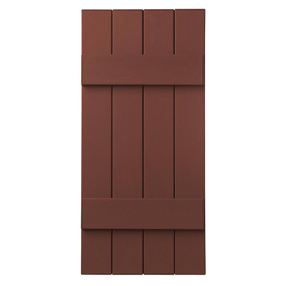 Red Closed Board and Batten Shutter N472