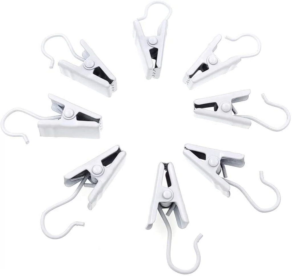 100 Pack Stainless Steel Curtain Clips C647