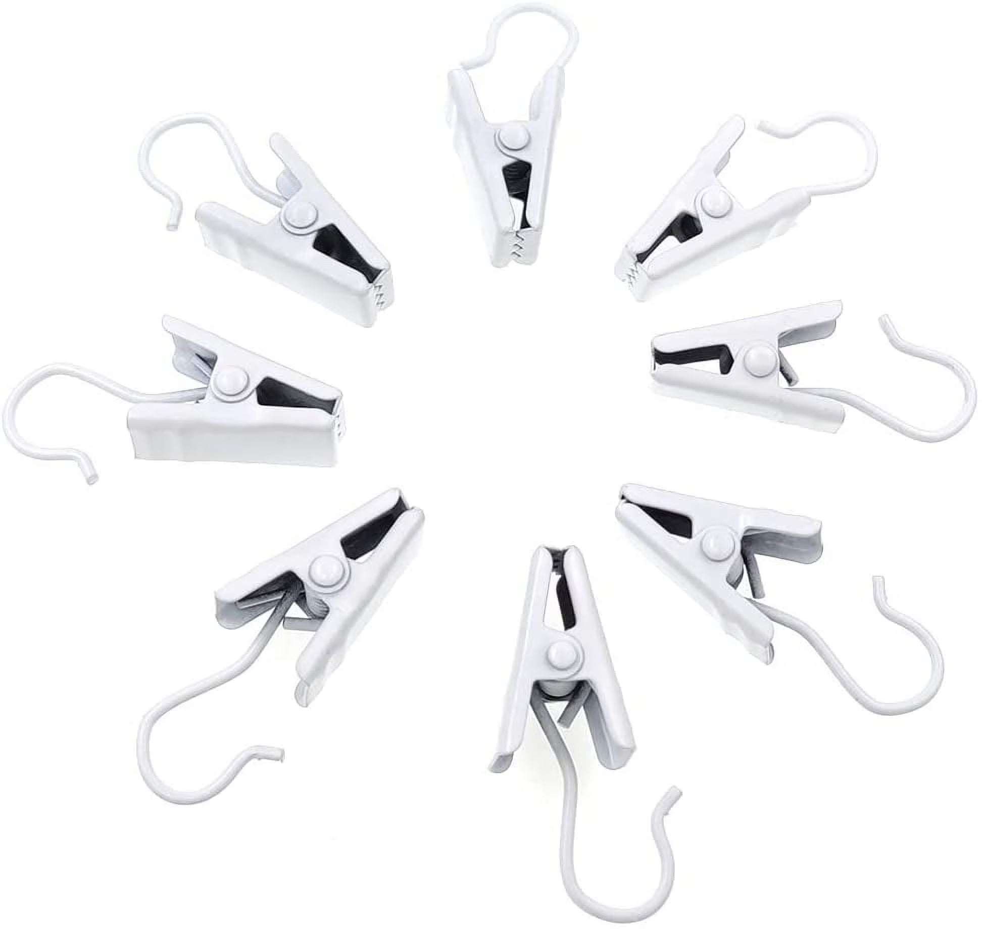 100 Pack Stainless Steel Curtain Clips C647