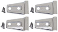 Polished Stainless Steel Door Hinge Overlays (4 pieces) Z273