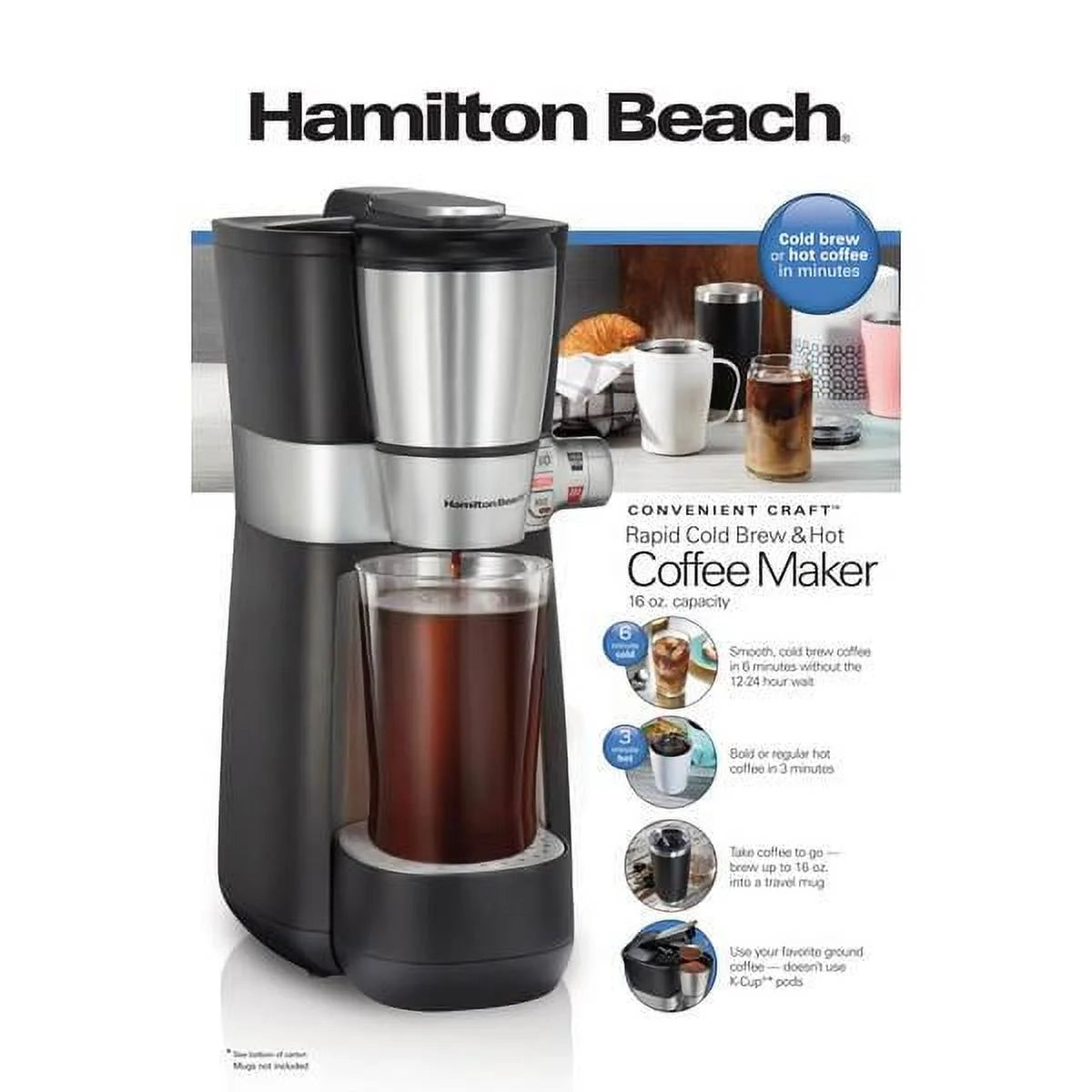 Rapid Cold Brew and Hot Coffee Maker Y6905