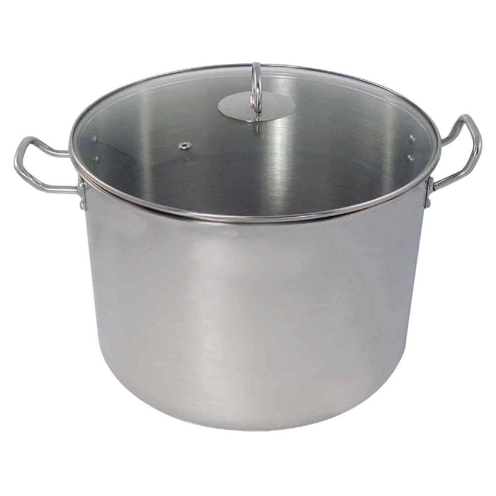 Polished Stainless Steel Stock Pot 20 Quart Y74451