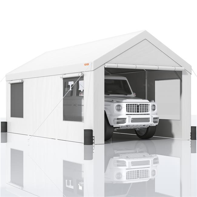Heavy Duty Car Canopy with Roll-up Ventilated Windows I171894