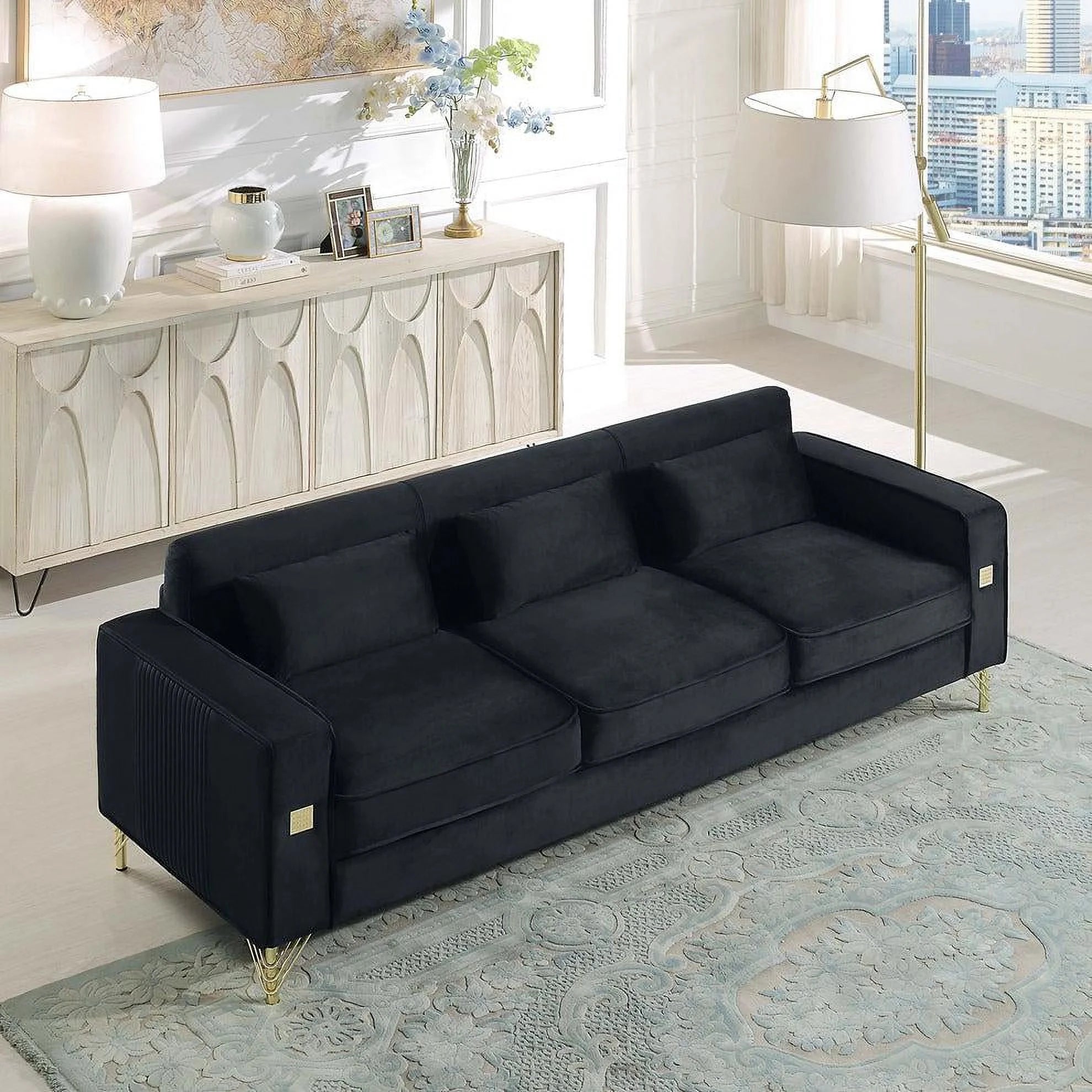 Black Loveseat F474