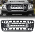Matte Black Front Bumper Grille with Off-Road Lights X7165