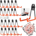 20 Pcs Heavy Duty Wall Mount Utility Hooks with Anti-Slip Coating V519304