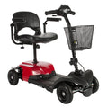 Red 4 Wheel Transportable Power Mobility Scooter F29618