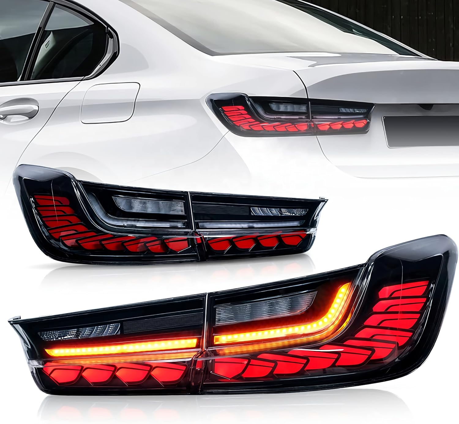 LED Tail Lights Assembly for BMW 3 Series G20 2019-2021 with Sequential Turn Light O668