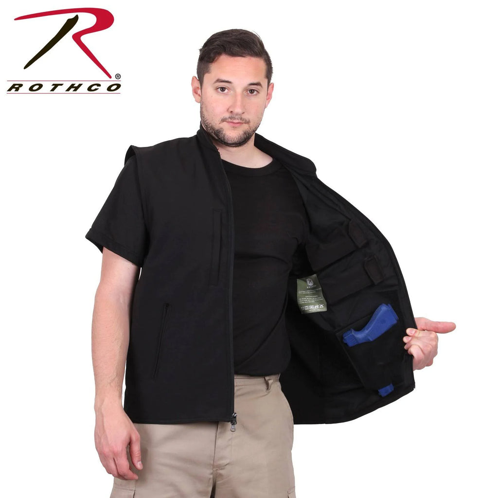 Olive Drab Concealed Carry Soft Shell Vest W8163