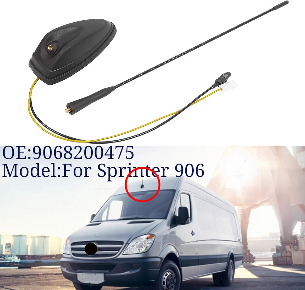 Car Roof Mounted Radio Antenna Aerial Mast Replacement for Mercedes Benz Sprinter W906 VW Crafter 2006-2021 W16105