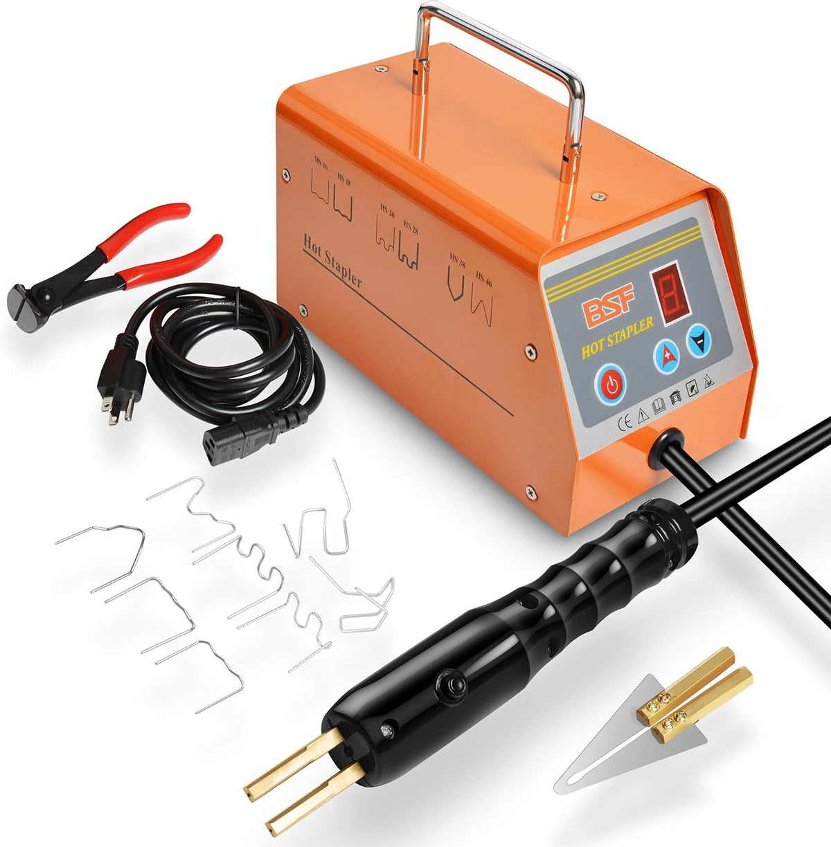 Plastic Welder Kit with 800pcs Hot Staples, 110V Hot Stapler A305674