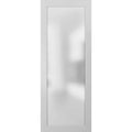 Opaque Glass Door Panel Slab White P636