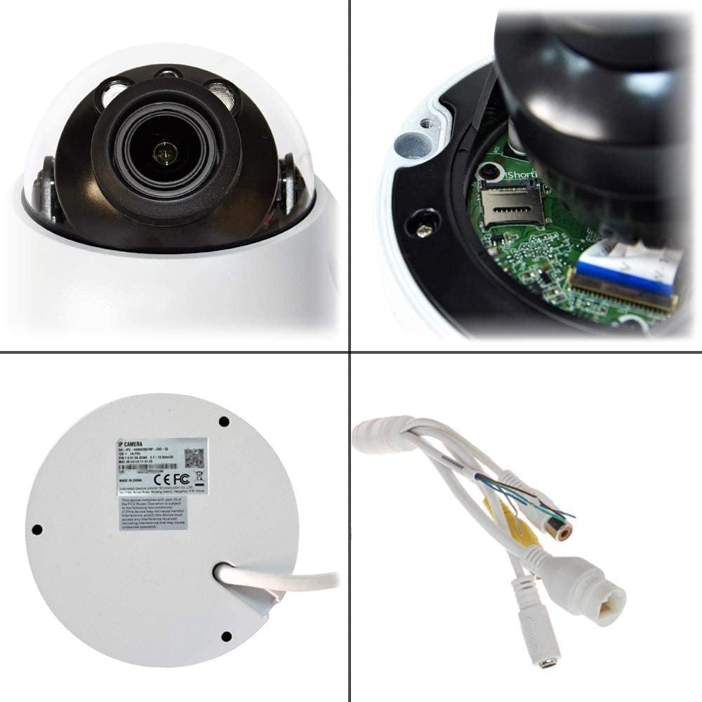 8MP PoE IP Camera 5X Optical Zoom 4K Dome Surveillance Camera Pack of 2 C995