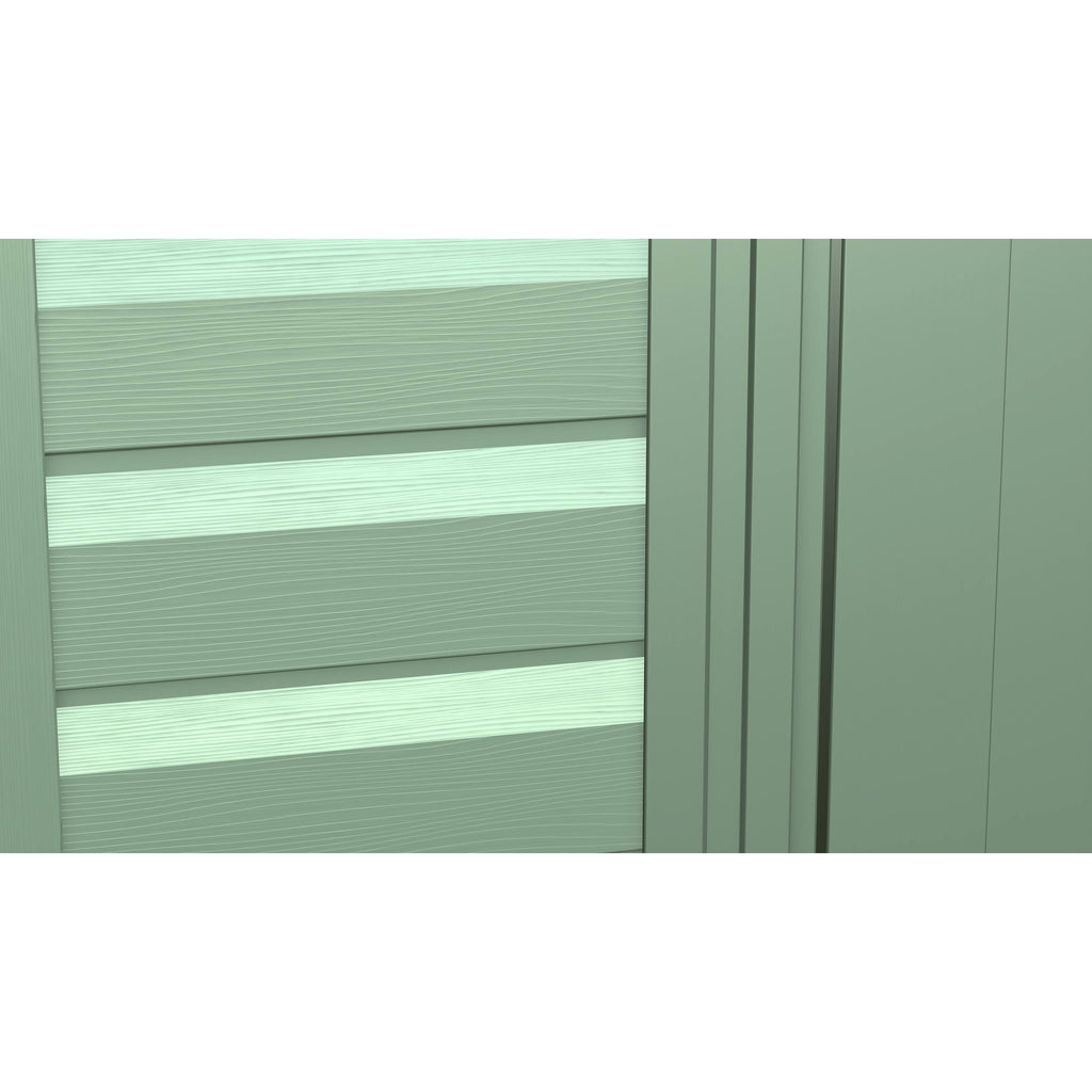 Steel Storage Shed 6x7 Sage Green Z1499