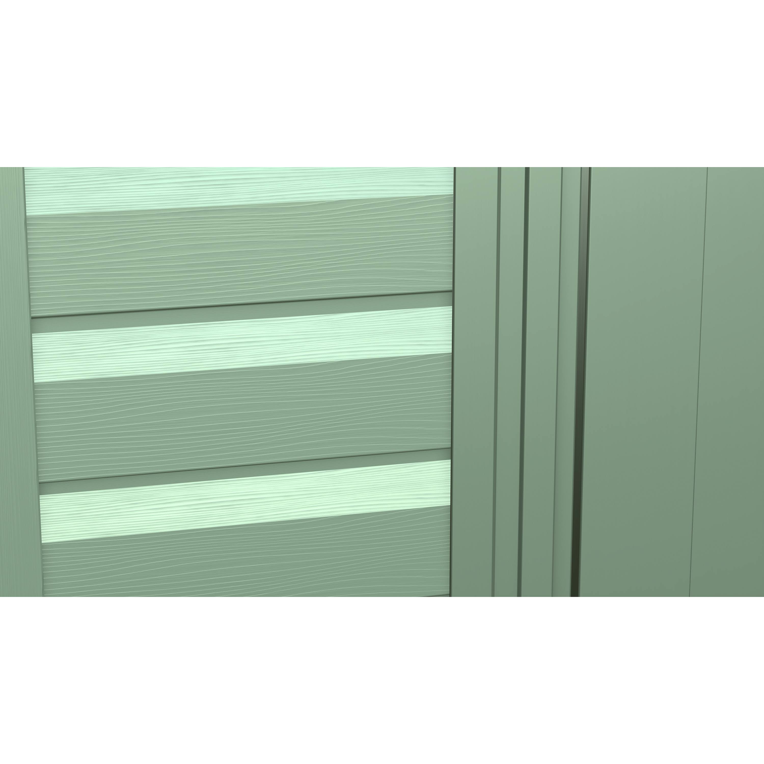 Steel Storage Shed 6x7 Sage Green Z1499