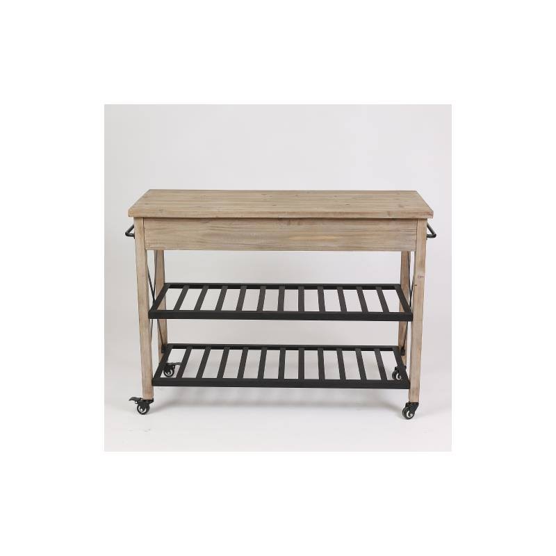 2-Drawer Kitchen Cart in Natural T2920