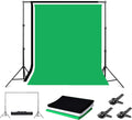 8 x 10ft Adjustable Photo Backdrop Stand with Carry Bag and 3 Clamps W4155