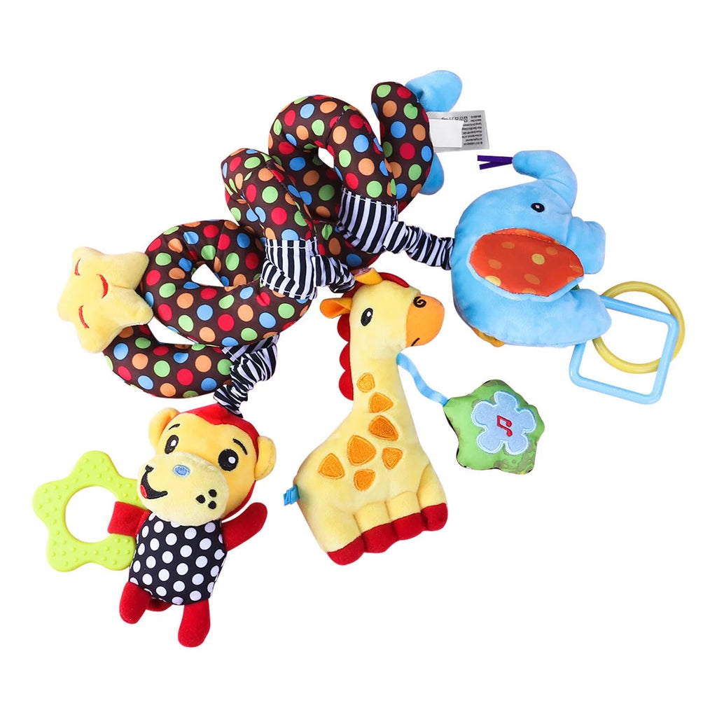 Infant Baby Activity Spiral Bed & Stroller Toy Plush Toy B80544