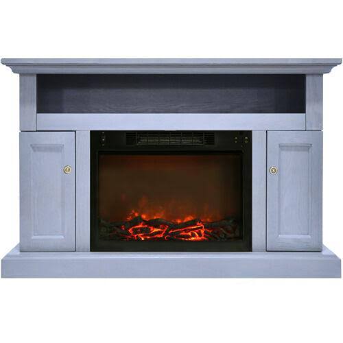 47 in. Electric Fireplace with Entertainment Stand in Cherry M486