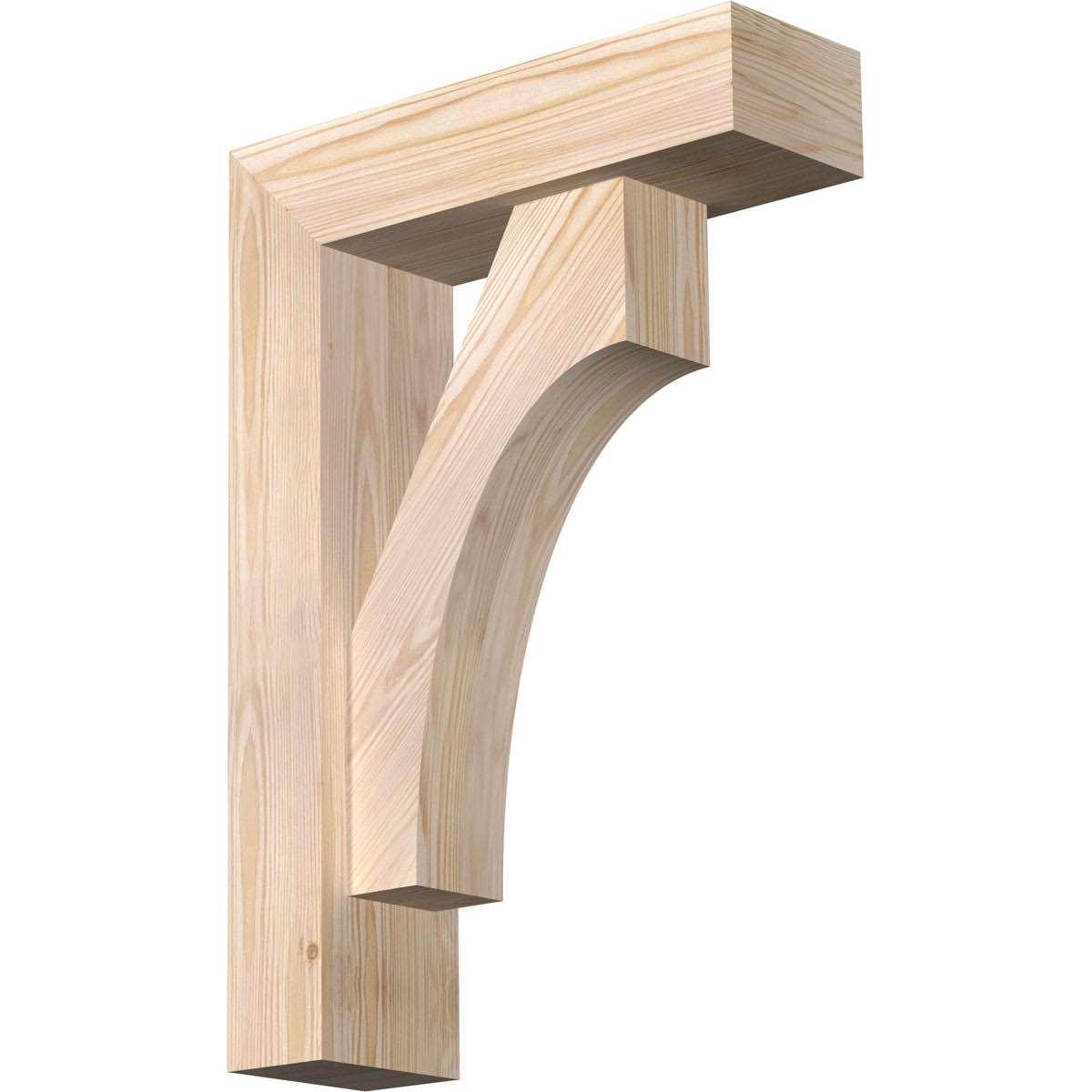 Douglas Fir Smooth Bracket with Offset Brace U483153