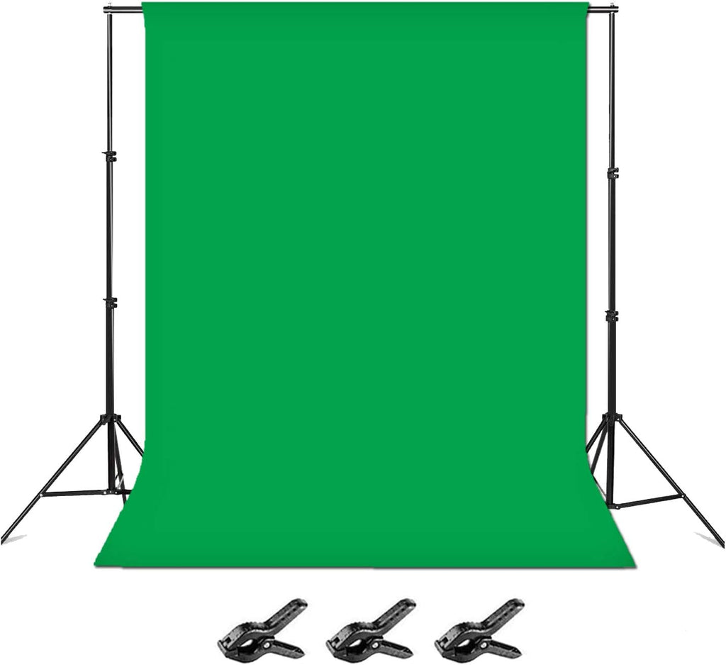 8 x 10ft Adjustable Photo Backdrop Stand with Carry Bag and 3 Clamps W4155