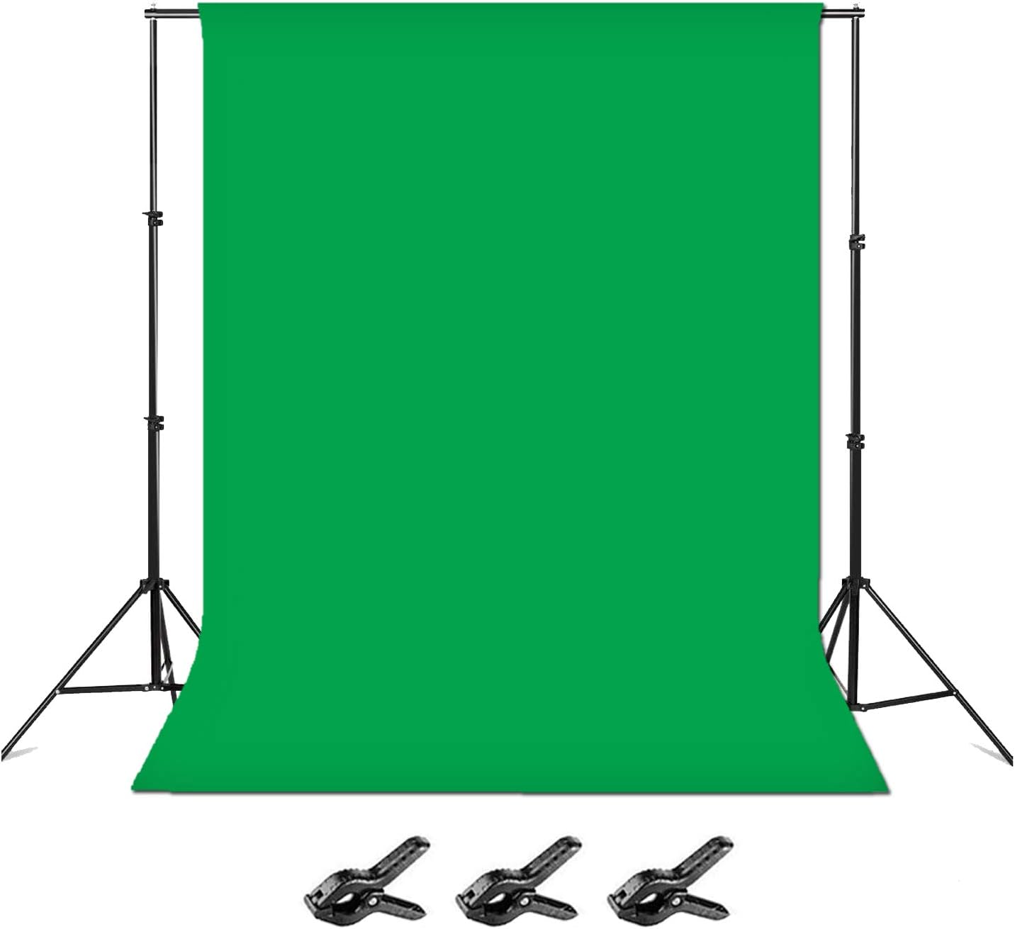 8 x 10ft Adjustable Photo Backdrop Stand with Carry Bag and 3 Clamps W4155