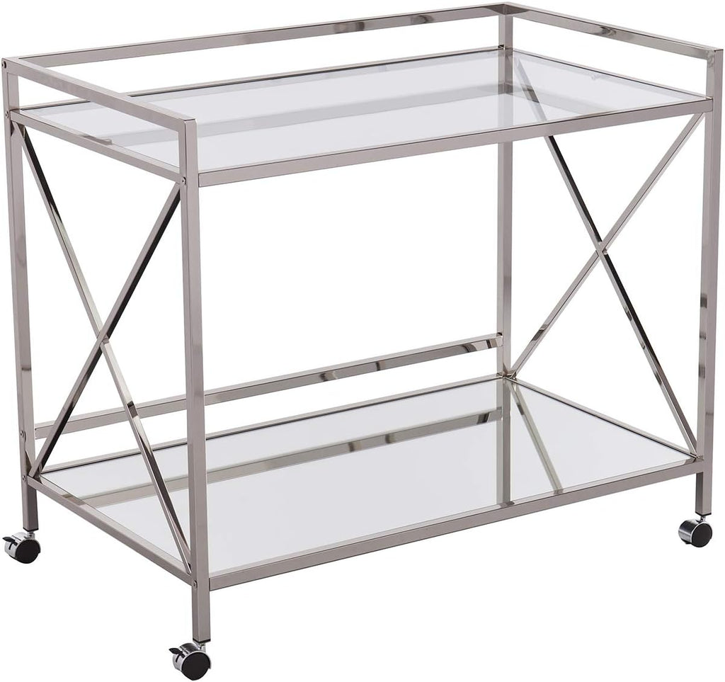 Gold Open Shelf Bar Cart K531