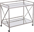 Gold Open Shelf Bar Cart K531