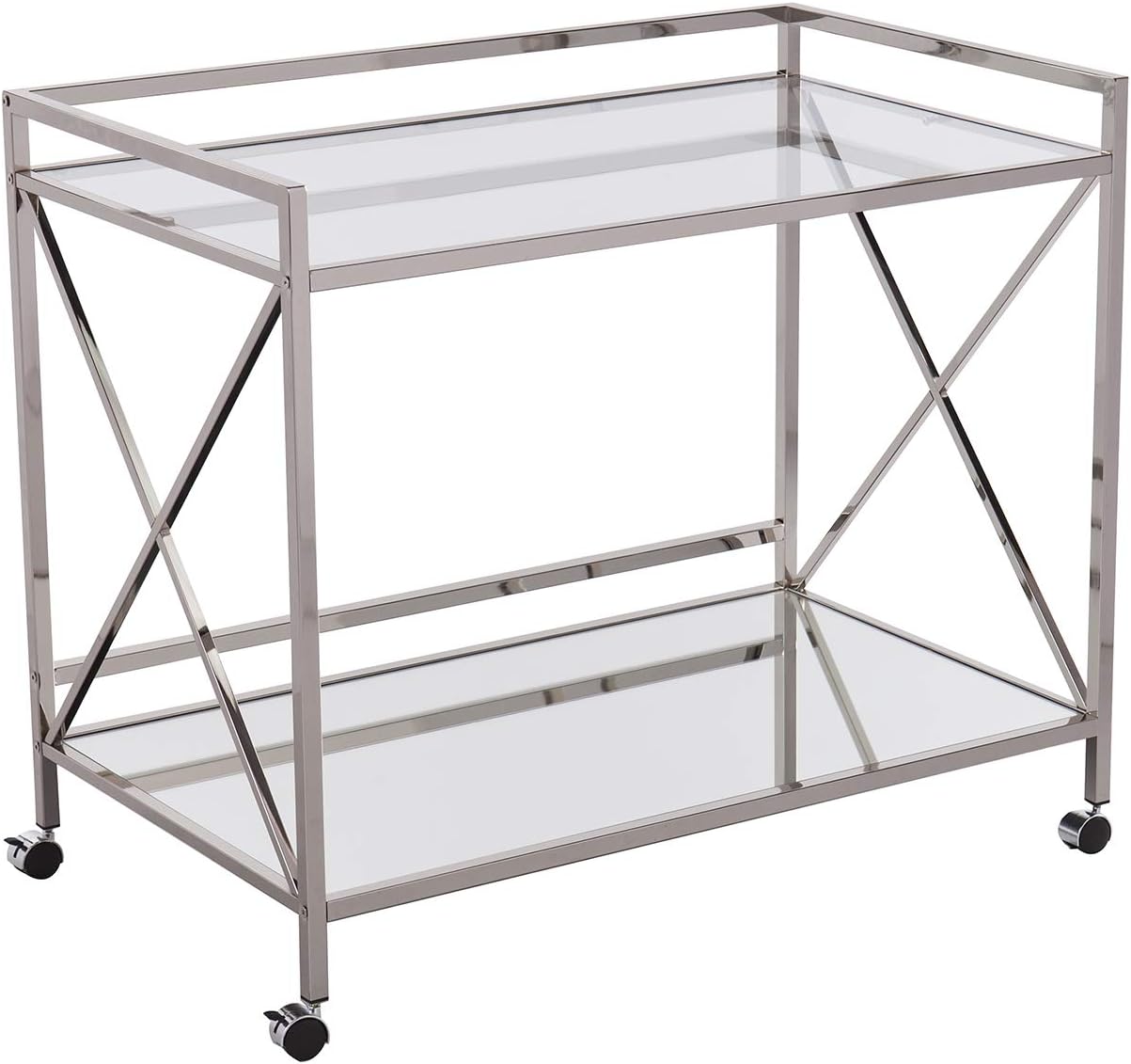 Gold Open Shelf Bar Cart K531
