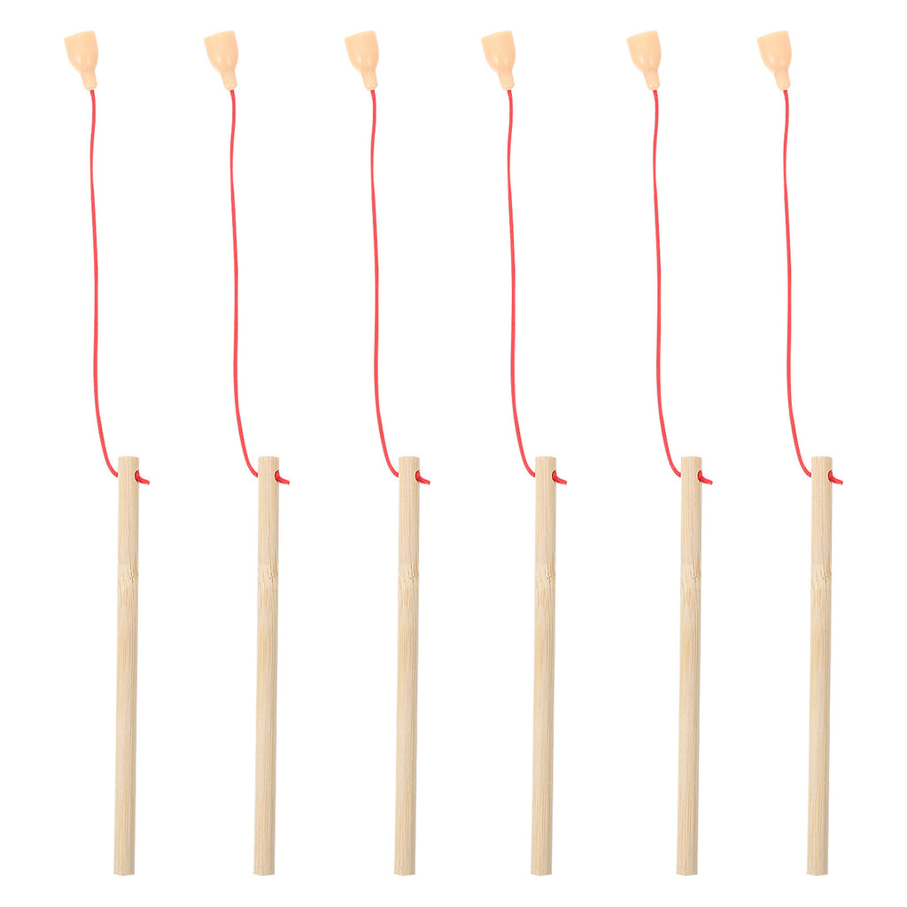 5Pcs Wooden Magnetic Fishing Poles Toys T9091