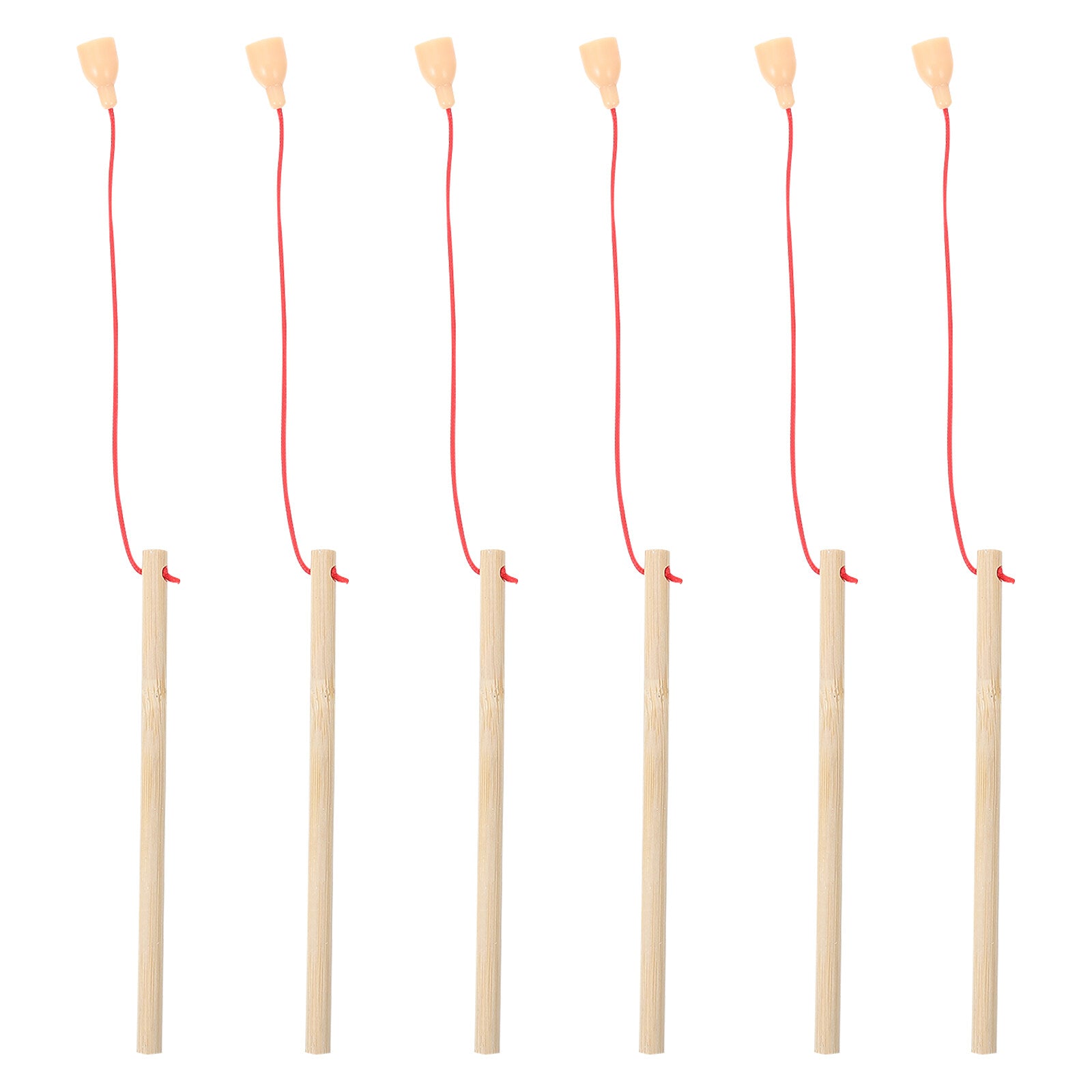 5Pcs Wooden Magnetic Fishing Poles Toys T9091