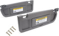 Left Driver & Right Passenger Side Sun Visor Compatible with 2006-2011 Honda Civic Pack of 2 A54557