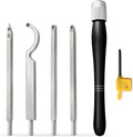 Carbide Tipped Wood Turning Tool Set, 5pc, Pack of 2 D360501