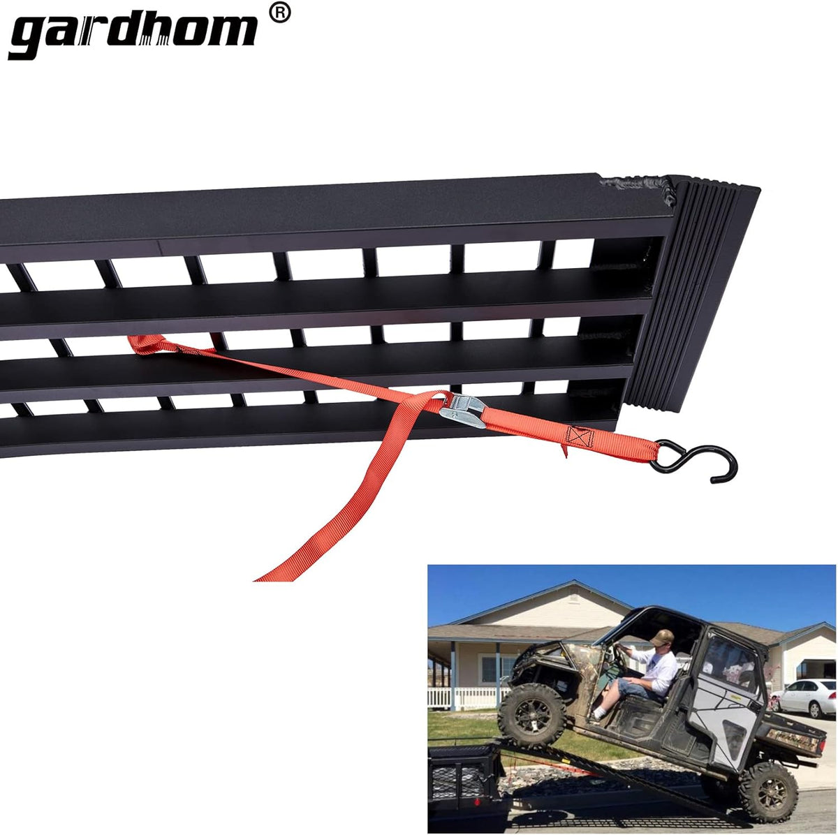 1500 lbs Capacity Aluminum Folding Loading Ramp U713330