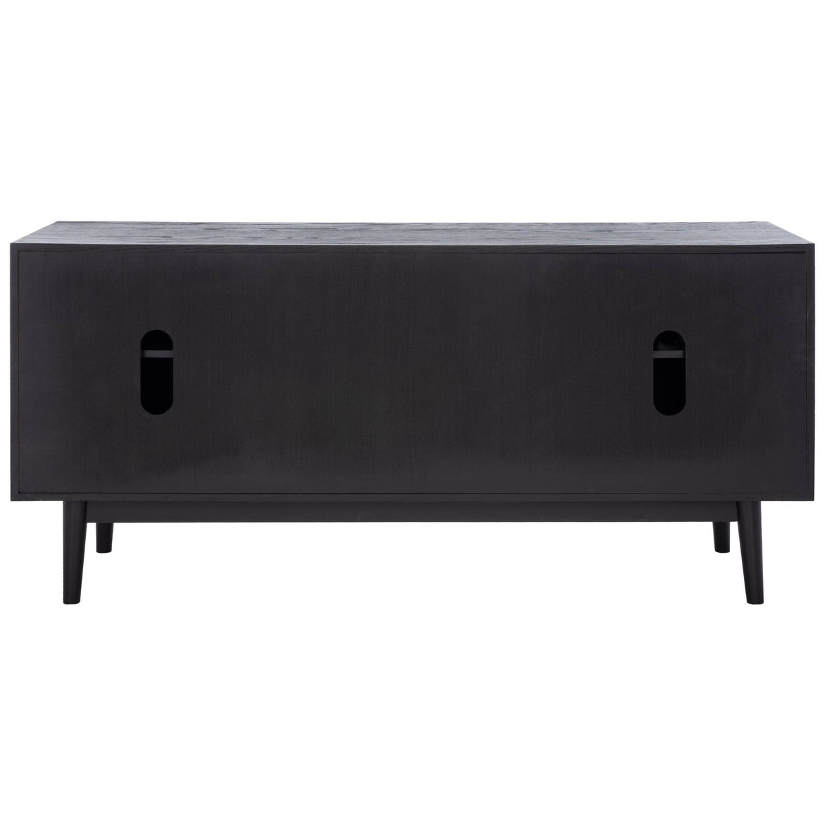 Black Mid-Century Media Stand D2550