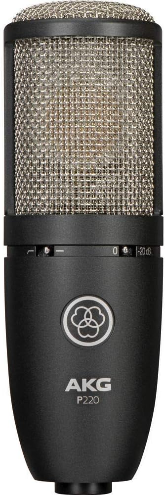 4x4 USB Audio Interface with Condenser Mic, Studio Monitor Headphones & XLR Cable Bundle X704237