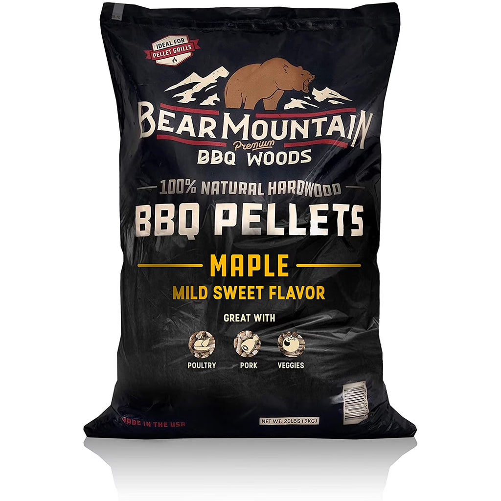 100% Natural Hardwood Maple Flavor Pellets, 20 Pounds O740827