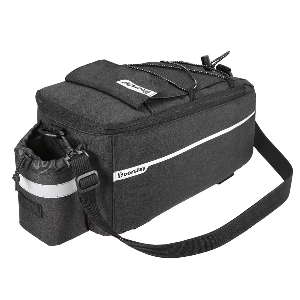 Insulated Trunk Cooler Bag Cycling Rear Rack Storage Luggage Bag Reflective MTB Bike Pannier Bag Shoulder Bag Y300